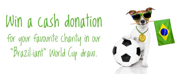 Win money for your favourite charity